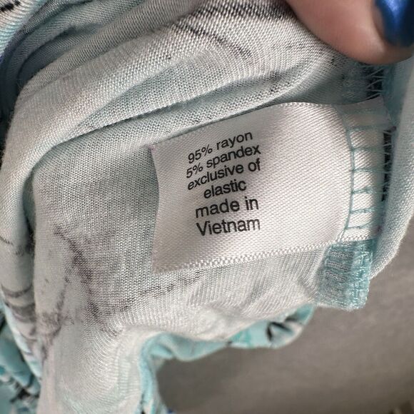 Lane‎ Bryant Plus Size 18/20 2X Midi Dress Feminine Suplice Smocked Waist Beach - Picture 8 of 11